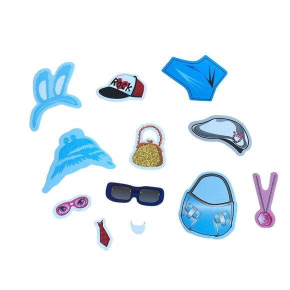 Vintage Magnetic Dress-Up Doll Set w Outfits & Accessories Paper Doll Greenbrier - Picture 6 of 10